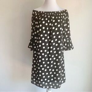 Polka Dot Off-Shoulder Dress
